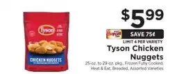 ShopRite Tyson Chicken Nuggets offer