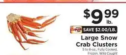 ShopRite Large Snow Crab Clusters offer