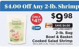ShopRite Bowl & Basket Cooked Salad Shrimp offer