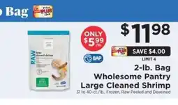 ShopRite Wholesome Pantry Large Cleaned Shrimp offer