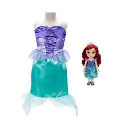 Walmart Disney Princess Ariel Doll With Girl-Sized Dress Like Your Doll Outfit offer
