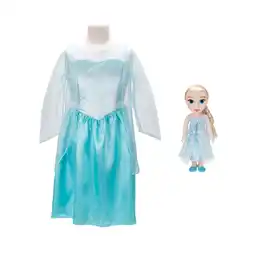 Walmart Disney Princess Elsa Doll with Girl Sized Dress Like Your Doll Outfit offer