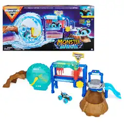 Walmart Monster Jam, Megalodon Monster Wash Playset with Color-Changing 1:64 Vehicle, for Ages 3 and up offer