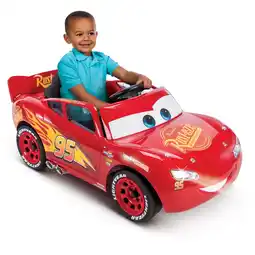 Walmart Huffy 6V Disney Pixar Lightning McQueen Ride-On Toy, Kids Ages 3-7, Red offer