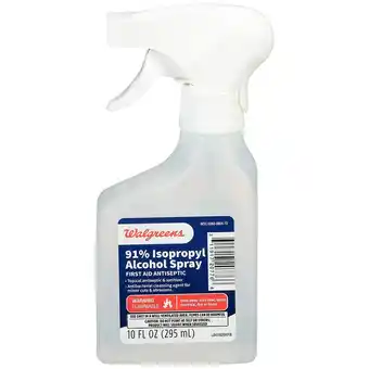 Walgreens 91% Isopropyl Alcohol Sprayer offer