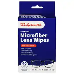 Walgreens Premium Pre-Moistened Microfiber Lens Wipes offer