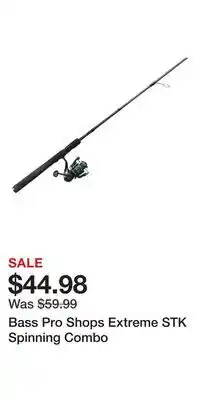 Cabela's Bass Pro Shops Extreme STK Spinning Combo offer