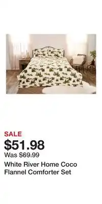 Cabela's White River Home Coco Flannel Comforter Set offer