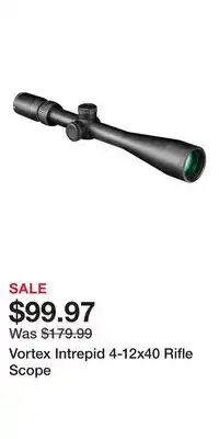 Cabela's Vortex Intrepid 4-12x40 Rifle Scope offer