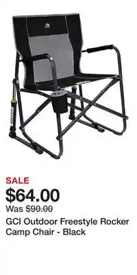 Cabela's GCI Outdoor Freestyle Rocker Camp Chair - Black offer