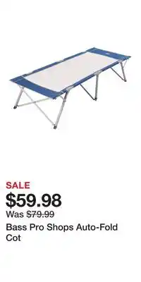 Cabela's Bass Pro Shops Auto-Fold Cot offer