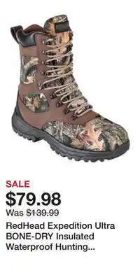 Cabela's RedHead Expedition Ultra BONE-DRY Insulated Waterproof Hunting Boots for Men offer