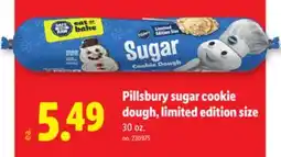 Lidl Pillsbury sugar cookie dough, limited edition size offer