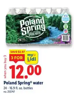 Lidl Poland Spring water offer