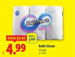 Lidl bath tissue offer
