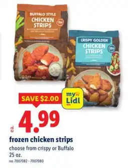 Lidl frozen chicken strips offer