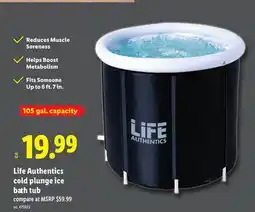 Lidl Life Authentics cold plunge ice bath tub offer