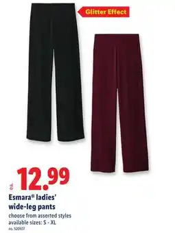 Lidl Esmara ladies' wide-leg pants offer