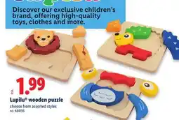 Lidl Lupilu wooden puzzle offer