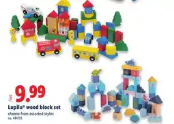 Lidl Lupilu wood block set offer