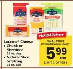 Safeway Lucerne Cheese offer