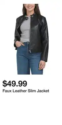 TJ Maxx Faux Leather Slim Jacket offer