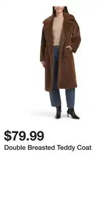 TJ Maxx Double Breasted Teddy Coat offer