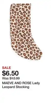 TJ Maxx MAEVE AND ROSE Lady Leopard Stocking offer