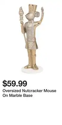 TJ Maxx Oversized Nutcracker Mouse On Marble Base offer