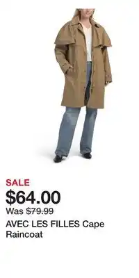TJ Maxx AVEC LES FILLES Cape Raincoat offer