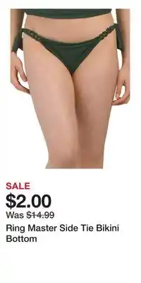 TJ Maxx Ring Master Side Tie Bikini Bottom offer