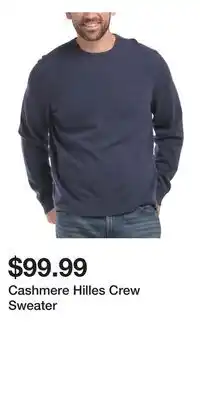 TJ Maxx Cashmere Hilles Crew Sweater offer