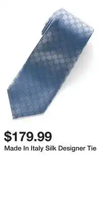 TJ Maxx Made In Italy Silk Designer Tie offer