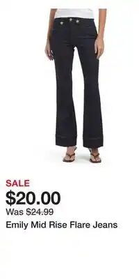 TJ Maxx Emily Mid Rise Flare Jeans offer