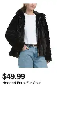 TJ Maxx Hooded Faux Fur Coat offer