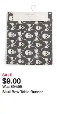 TJ Maxx Skull Bow Table Runner offer
