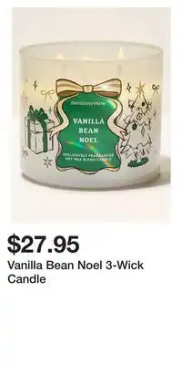 Bath & Body Works Vanilla Bean Noel 3-Wick Candle offer