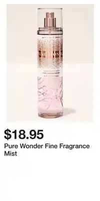 Bath & Body Works Pure Wonder Fine Fragrance Mist offer