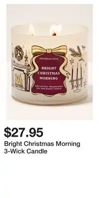 Bath & Body Works Bright Christmas Morning 3-Wick Candle offer