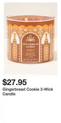 Bath & Body Works Gingerbread Cookie 3-Wick Candle offer