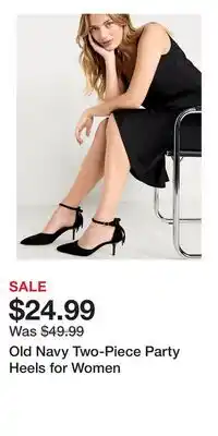 Old Navy Old Navy Two-Piece Party Heels for Women offer