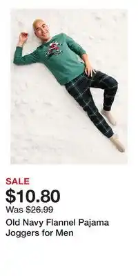 Old Navy Old Navy Flannel Pajama Joggers for Men offer
