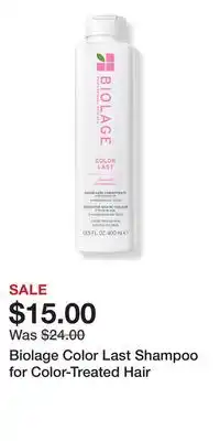Ulta Beauty Biolage Color Last Shampoo for Color-Treated Hair offer