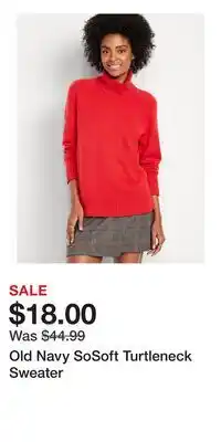 Old Navy Old Navy SoSoft Turtleneck Sweater offer