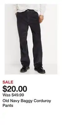 Old Navy Old Navy Baggy Corduroy Pants offer