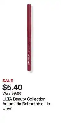 Ulta Beauty ULTA Beauty Collection Automatic Retractable Lip Liner offer