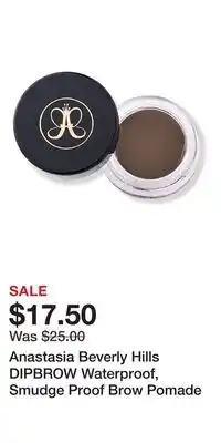 Ulta Beauty Anastasia Beverly Hills DIPBROW Waterproof, Smudge Proof Brow Pomade offer