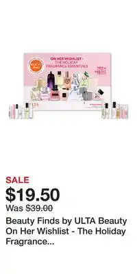 Ulta Beauty Beauty Finds by ULTA Beauty On Her Wishlist - The Holiday Fragrance Essentials offer