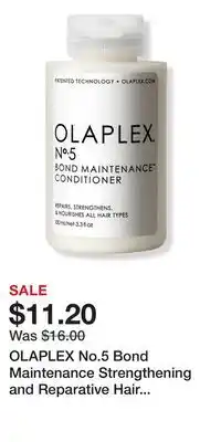 Ulta Beauty OLAPLEX No.5 Bond Maintenance Strengthening and Reparative Hair Conditioner offer