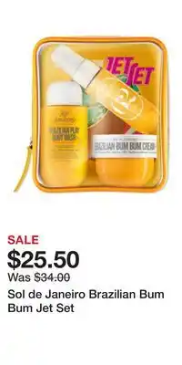 Ulta Beauty Sol de Janeiro Brazilian Bum Bum Jet Set offer